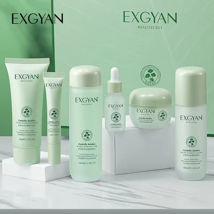Centella Asiatica Polypeptide Skin Care Set Aloe Moisturizing Oil-Controlling Face Serum Cream Lotion Set Ascorbic Acid Essence