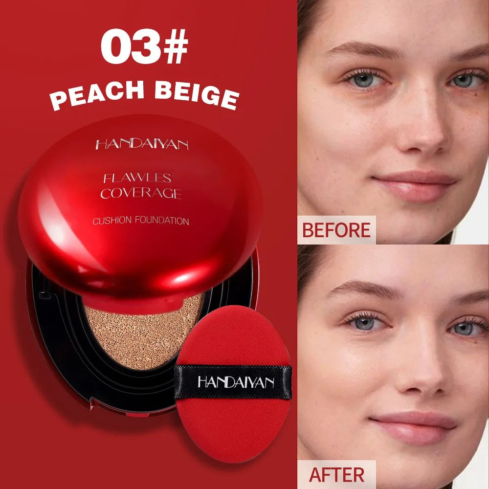 Air Cushion Foundation Light Natural Moisturizing Concealer Whitening Oil-Control Women Base Long-Lasting Makeup Korean Cosmetic