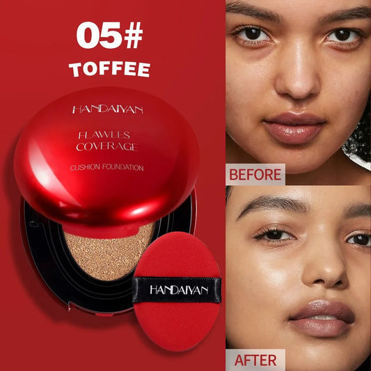 Air Cushion Foundation Light Natural Moisturizing Concealer Whitening Oil-Control Women Base Long-Lasting Makeup Korean Cosmetic