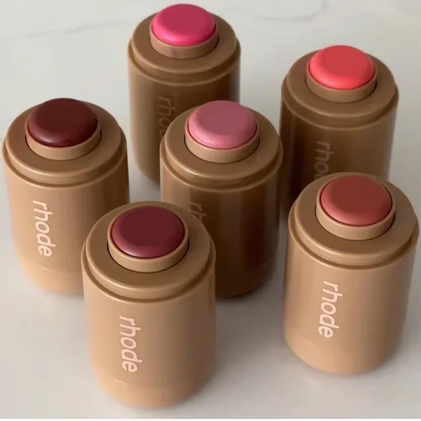 Brand Makeup Blusher Rouge Powder Pocket Blush Lipstick Cheek Hydrating Stick Natural Cream Lip Gloss Cheek Easy Apply Color