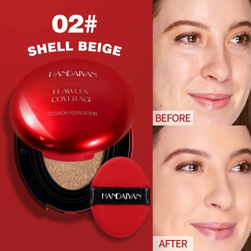Air Cushion Foundation Light Natural Moisturizing Concealer Whitening Oil-Control Women Base Long-Lasting Makeup Korean Cosmetic