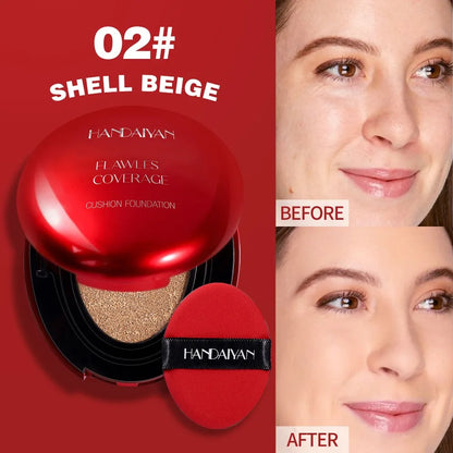 Air Cushion Foundation Light Natural Moisturizing Concealer Whitening Oil-Control Women Base Long-Lasting Makeup Korean Cosmetic