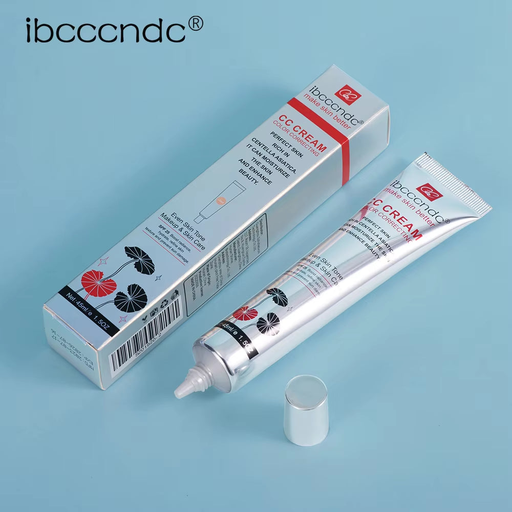 45Ml Color Correcting CC Cream Facial Centella Asiatica Repair BB Cream Natural Concealer Whitening Liquid Foundation Cosmetics