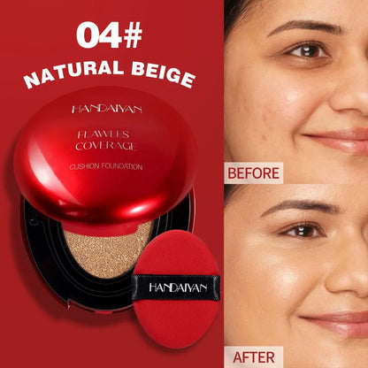 Air Cushion Foundation Light Natural Moisturizing Concealer Whitening Oil-Control Women Base Long-Lasting Makeup Korean Cosmetic