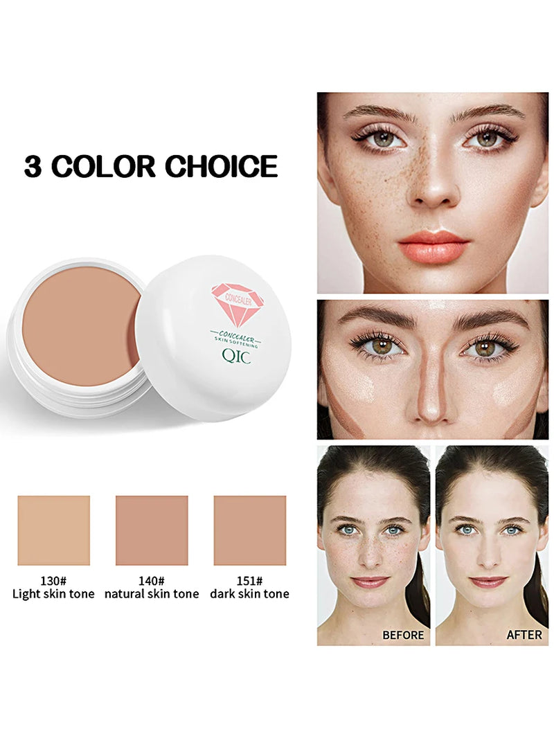 High Coverage Concealer Cover anti Dark Circle Freckle Long-Lasting Waterproof Foundation BB Cream for Face Makeup Base Cosmetic