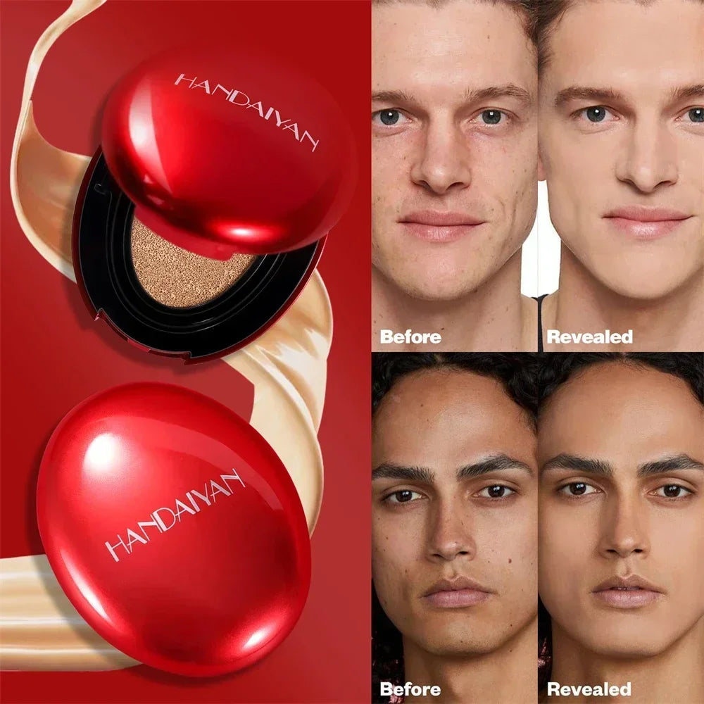 Air Cushion Foundation Light Natural Moisturizing Concealer Whitening Oil-Control Women Base Long-Lasting Makeup Korean Cosmetic