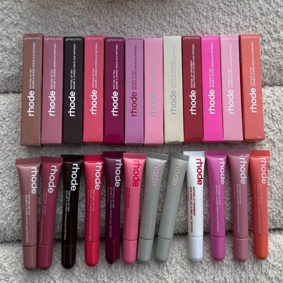 Rhod Lip Balm Moisturizing Mirror Long Lasting Lip Gloss Ribbon Espresso Raspberry Toast Plump No-Stick Lip Oil Makeup Cosmetic