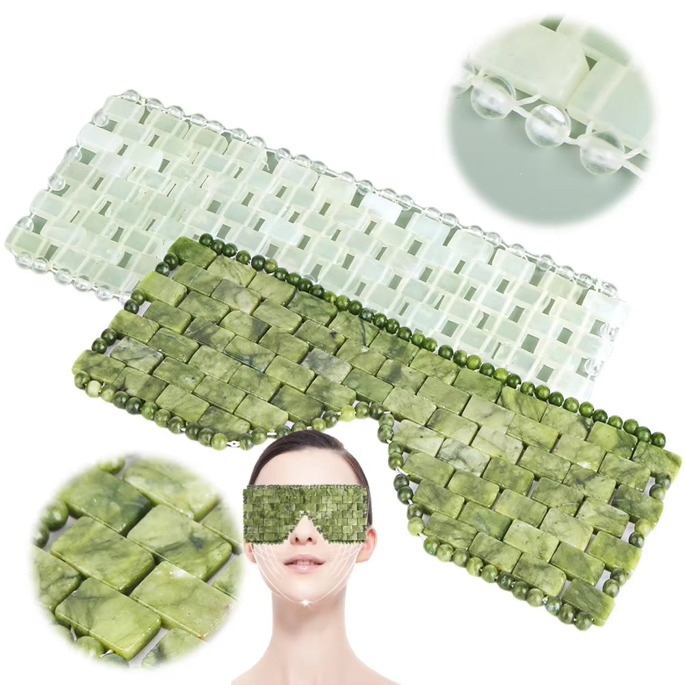Facial Care Jade Eye Mask Beauty Cooling Cold SPA Massager Face Skincare Massage Tool anti Aging Spa Face Skin Care Tools