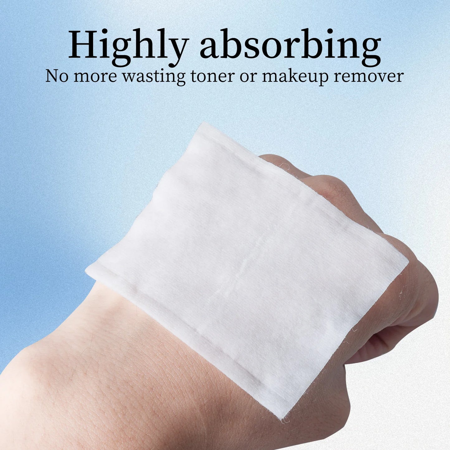 可撕4层卸妆湿敷二合一棉片 Multi-Purpose Cotton Pads, Make-Up Remover & Toner Mask, 100 Pcs/Pack